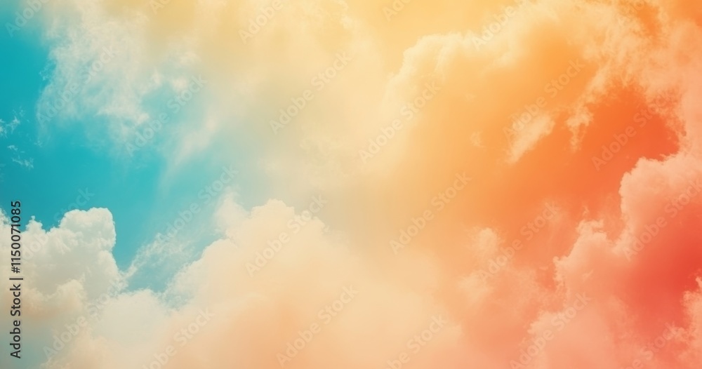 Poster colored firework design in the background with ample space for text
