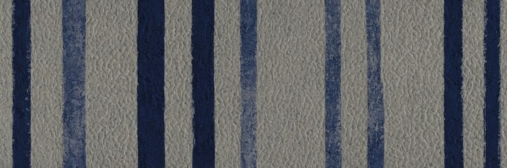 Painted Blue Stripes on Rough Canvas Texture Wallpaper Banner Background