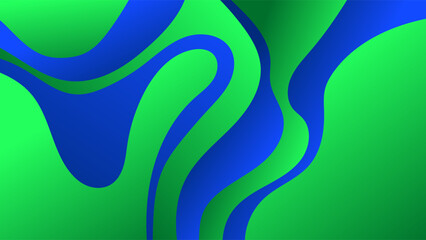 ABSTRACT BACKGROUND ELEGANT BLUE GREEN GRADIENT SMOOTH LIQUID COLORFUL DESIGN WITH HAND DRAWN SHAPES VECTOR TEMPLATE GOOD FOR MODERN WEBSITE, WALLPAPER, COVER DESIGN 