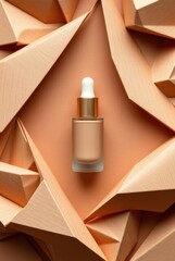 Elegant Cosmetic Product in Geometric Origami Display