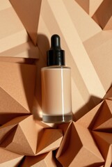 Cosmetic Product in Geometric Origami Display