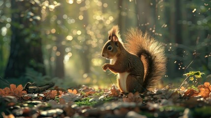 Squirrel in the forest --ar 25:14 --v 6 Job ID: 15e9edc7-36be-46e8-9917-777be70157da