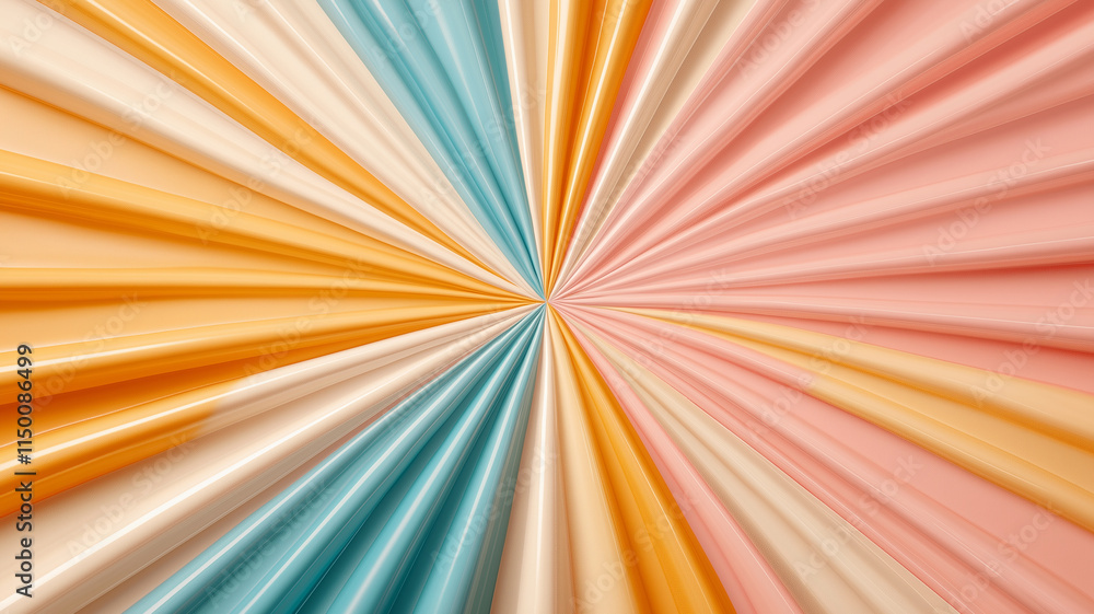 Aufkleber vibrant abstract background with colorful rays radiating outward, creating dynamic visual effect