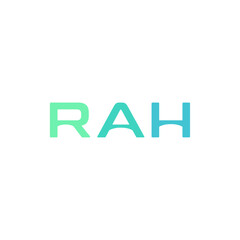 Letter RAH logo design template vector. Simple vector logo brand for apparel, fashion, boutique, business and company