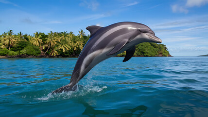 Fototapeta premium Whale in the water