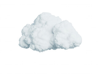 Soft and Fluffy Cloud Formation Isolated on a Transparent Background Representing Peaceful Skies and Tranquil Weather Conditions Perfect for Various Creative Projects