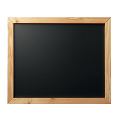 Blank wooden frame on black background