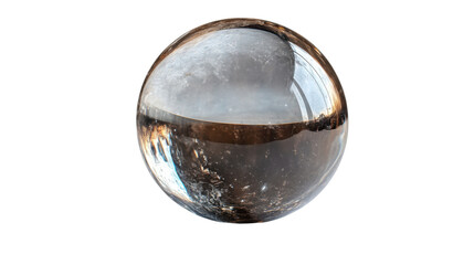 Fototapeta premium glass ball isolated on white background 