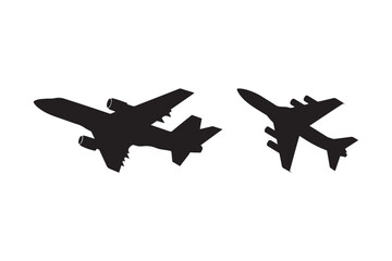 Airplane Silhouette Vector Set for Aviation Designs