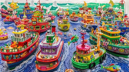 ships are sailing on the high seas together