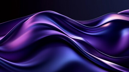 Abstract Purple Waves Flowing Smoothly Design