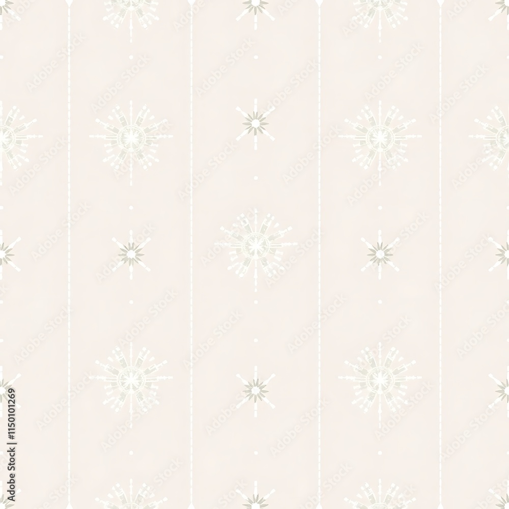 Poster subtle snowflake pattern: elegant winter design