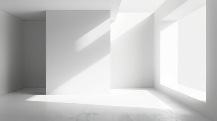 Obraz premium A minimalist layout with white space and bold headings.