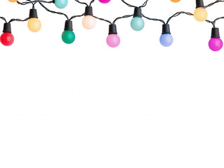 Colorful Decorative Lights on a String, Perfect for Holiday Celebrations, Parties, and Festive Events, Adding Warmth and Joy to Any Space with Bright Colors