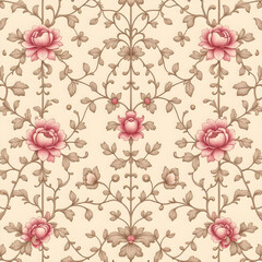 seamless pattern with flowers