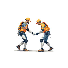 Fototapeta premium Industry and Technology Concept Vector Illustration