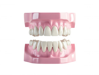 Realistic Model of Upper and Lower Dentures with Glossy Finish for Dental Education and Illustrative Purposes in Medical Settings