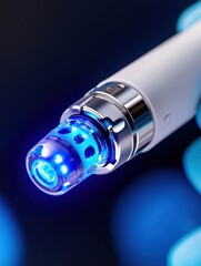 Blue LED Microneedling Device for Skin Treatment and Beauty Therapy