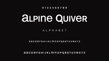 Modern abstract digital tech font. Logo creative font, type, technology, movie, digital, music, movie. Font and illustration in vector format.