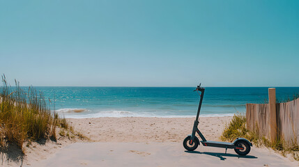 cart on the beach