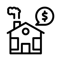 real estate line icon