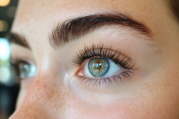 Close-up View of Stunning Bright Eye with Natural Detail