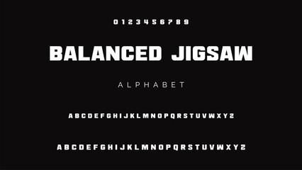Modern Bold Font. Sans Serif Font. Regular Italic Uppercase Lowercase Typography urban style alphabet fonts for fashion, sport, technology, digital, movie, logo design, vector illustration