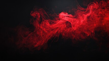 red smoke texture on black background