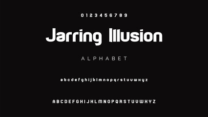 Modern Bold Font. Sans Serif Font. Regular Italic Uppercase Lowercase Typography urban style alphabet fonts for fashion, sport, technology, digital, movie, logo design, vector illustration