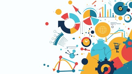 Obraz premium Abstract Business Background Image with Modern Elements for Websites