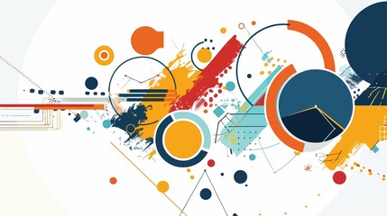 Abstract Business Background Image with Modern Elements for Presentations