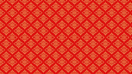 A Radiant Display of Lunar New Year Elegance The Exquisite Red and Gold Background Representing the Joyful Spirit of Tiongkok Celebrations