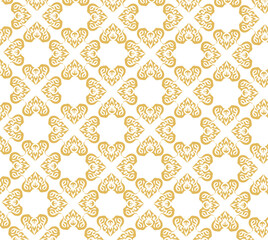 islamic, thai, thailand, seamless, wedding, invitation, floral, pattern set	