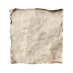 Obraz premium A textured, aged piece of parchment with creases, ideal for artistic or historical use.