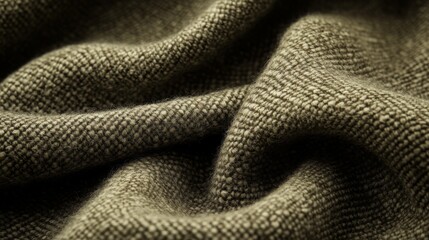 Textured woolen fabric draped softly showing detail