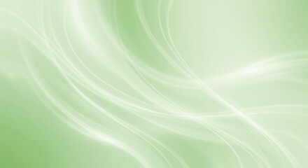 Fototapeta premium Abstract Light Green Flowing Lines
