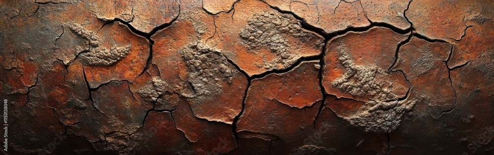 Poster fossilized clam shell shows intricate growth lines, highlighting its ancient history and geological 