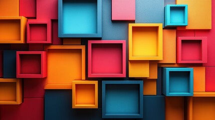 abstract 3d frames with place for te