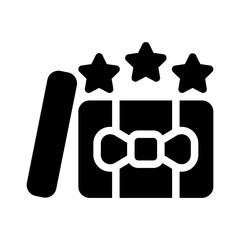 gift glyph icon