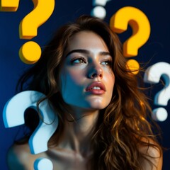 woman with question mark