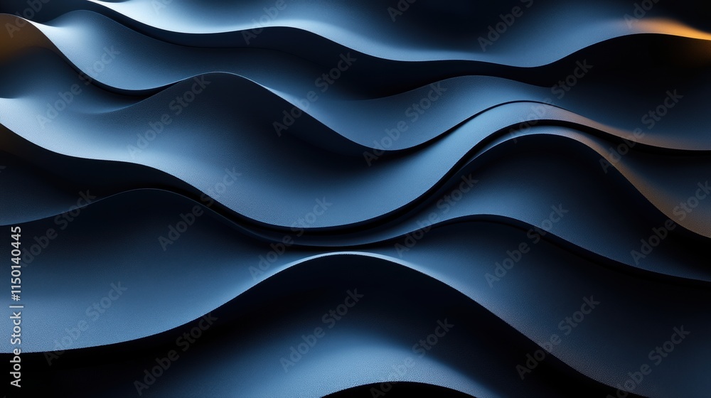 Aufkleber abstract 3d render of background with zigzag shapes motion design seamless looped vide