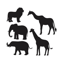 Premium Animal Silhouette Vector Pack | Wildlife and Pet Collection 