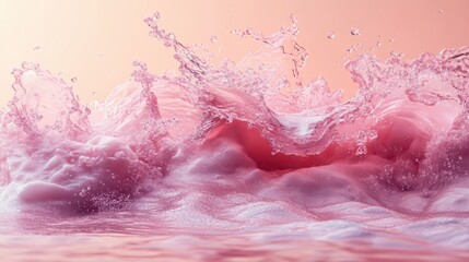 Obraz premium abstract 3d rendering of chaotic low poly liquid in cube background with dynamic polygonal fluid splash design elemen