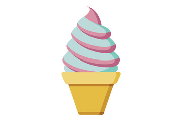 ice cream cone vector illustration 
