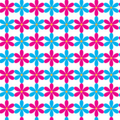 Seamless floral flower pattern design 