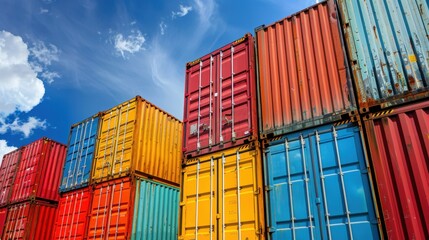 Fototapeta premium Supply Optimization: Strategies used to improve sourcing and delivery efficiency, reducing costs while ensuring timely, reliable goods delivery in the supply chain. 
