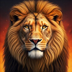 Obraz premium portrait of a lion