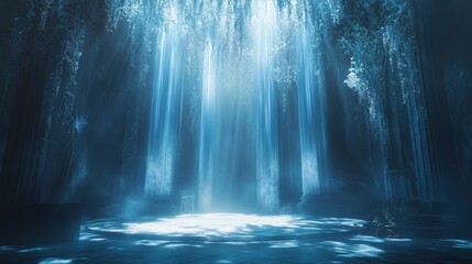 light waterfall