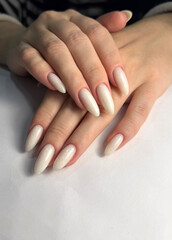 Milky White Gel Nail Polish