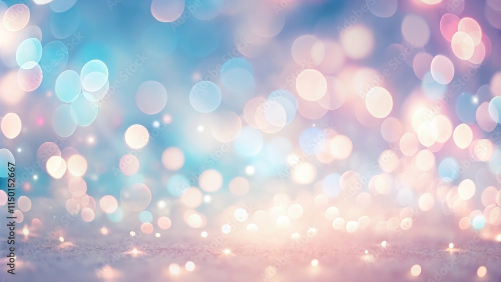 Aufkleber abstract pastel bokeh background with sparkling glittering surface